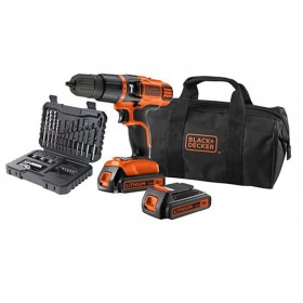 Trapano / Avvitatore a percussione Black & Decker EGBL188K 18V Litio + 32 Accessori